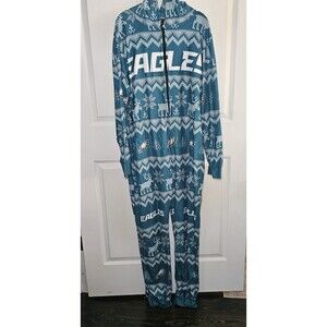 NFL Eagles Super Soft One-piece Pajamas Unisex Medium